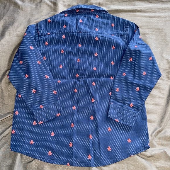 Original Penguin Toddler Boy Long Sleeve Button Down Shirt - Picture 2 of 5